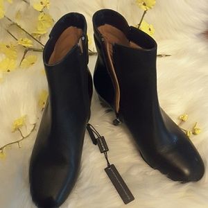 Griciarancio genuine leather ankle boot black